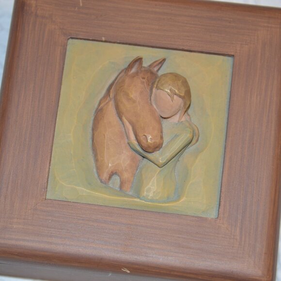 Willow Tree Quiet Strength Horse and Girl Keepsake Box - Picture 8 of 13